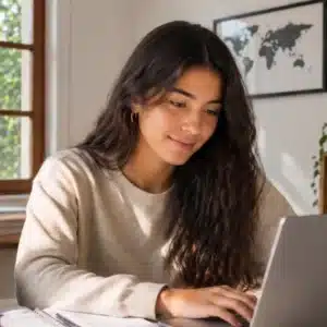 Estudiante de bachillerato latino americano